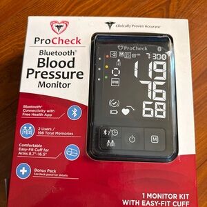 ProCheck Blood Pressure Monitor with Bluetooth - Black & Red